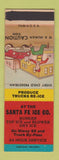 Matchbook Cover - Santa Fe Ice Company  SAMPLE
