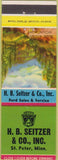 Matchbook Cover - H.B. Seitzer Ford Dealer St Peter MN