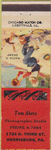 Matchbook Cover - Tom Akers Photo Studio Harrisburg PA