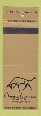 Matchbook Cover - Charcoal Steak House Kitchener ON