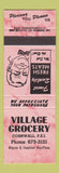Matchbook Cover - Village Grocery Cornwall PEI PE