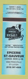 Matchbook Cover - Epicere St Sauveur St Lucien QC BLUE