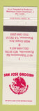 Matchbook Cover - San Jose Grocery Hyattsville MD Manassas VA Mexican