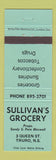 Matchbook Cover - Sullivan's Grocery Truro NS GREEN