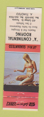 Matchbook Cover - A Continental Roofing Toronto ON pinup #1