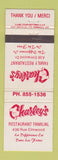 Matchbook Cover - Charley's Restaurant Montreal? QC