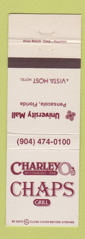 Matchbook Cover - Chaps Grill University Mall Pensacola FL