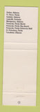 Matchbook Cover - Chaps Grill University Mall Pensacola FL