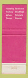 Matchbook Cover - Crane Bathroom Fixtures JC Blouin Montmagny QC girlie WEAR