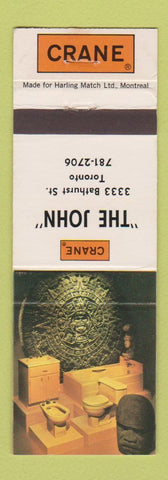 Matchbook Cover - Crane Bathroom Fixtures Toronto ON The John