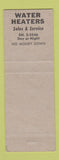 Matchbook Cover - Phil Massarella Plumbing Heating Granada Hills CA