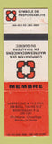 Matchbook Cover - Labrecque & Fils Plumbing Montmagny QC WORN