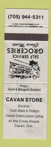 Matchbook Cover - Cavan Store Grocery Cavan ON