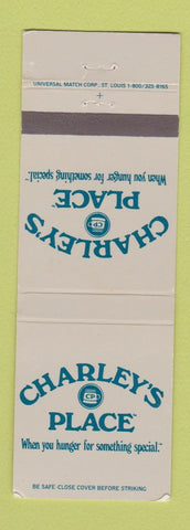 Matchbook Cover - Charley's Place Restaurant Jenkintown PA WEAR