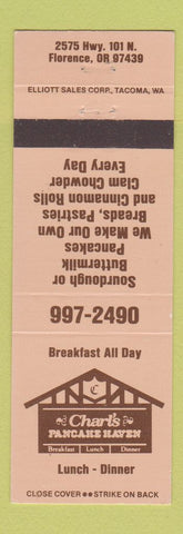 Matchbook Cover - Charl's Pancake Haven Florence OR