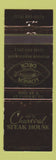 Matchbook Cover - Charcoal Steak House Kitchener ON WEAR