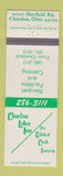 Matchbook Cover - Chardon Lakes Inn Chardon OH