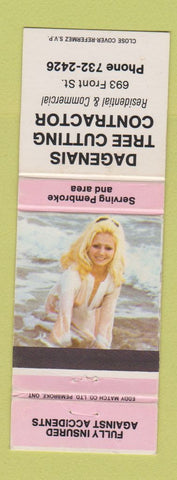 Matchbook Cover - Dagenais Tree Cutting Pembroke ON pinup