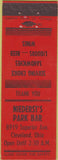 Matchbook Cover - Niederst's Park Bar Cleveland OH