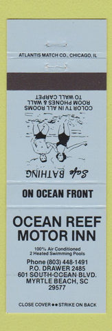 Matchbook Cover - Ocean Reef Motor Inn Myrtle Beach SC BLUE