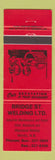 Matchbook Cover - Bridge St Welding Minto NB