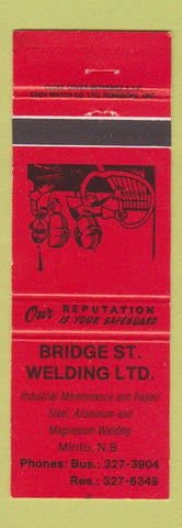 Matchbook Cover - Bridge St Welding Minto NB