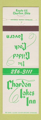 Matchbook Cover - Chardon Lakes Inn Chardon OH Gilden Cock Tavern