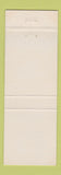 Matchbook Cover - Charger House Restaurant Ligonier IN