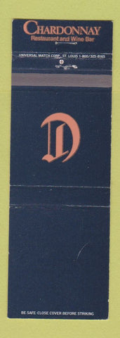 Matchbook Cover - Chardonnay Restaurant Wine Bar