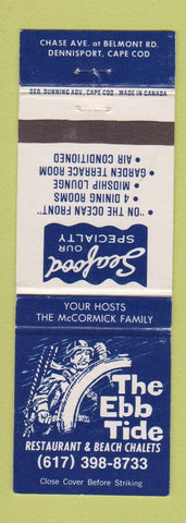 Matchbook Cover - Ebb Tide Restaurant Dennisport MA