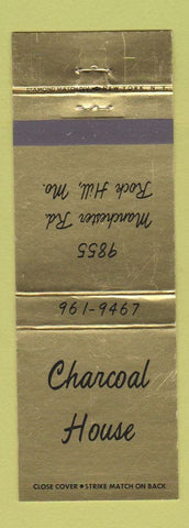 Matchbook Cover - Charcoal House Rock Hill MO restaurant