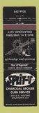 Matchbook Cover - Split V Charcoal Broiler Oklahoma City OK