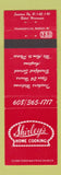 Matchbook Cover - Shirley's Restaurant Beloit WI
