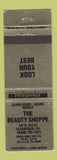 Matchbook Cover - Beauty Shoppe Clearfield PA