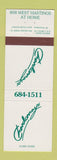 Matchbook Cover - Chardonnays Vancouver BC