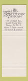 Matchbook Cover The Greenhouse Restaurant South Yarra Victoria Australia SAMPLE