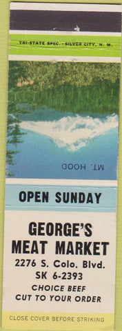Matchbook Cover - George's Meat Market Denver CO