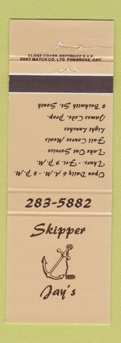 Matchbook Cover - Skipper Jay's Restaurant