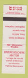 Matchbook Cover - Epicerie Boucherie Abattoir Weedon QC