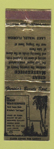 Matchbook Cover - The Great Masterpiece Lake Wales FL