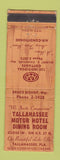 Matchbook Cover - Tallahassee Motor Hotel FL