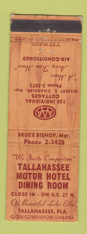 Matchbook Cover - Tallahassee Motor Hotel FL