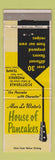 Matchbook Cover - Alan Le Winter's House of Pancakes Scottsdale Phoenix Tempe AZ