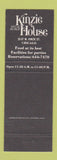 Matchbook Cover - Kinzie Steak Chop House Chicago IL