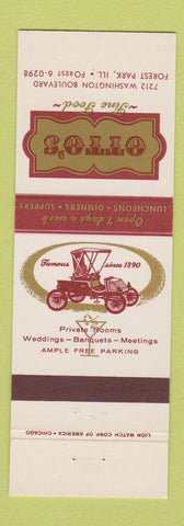 Matchbook Cover - Otto's Restaurant Forest Park IL
