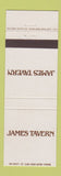 Matchbook Cover - James Tavern Cleveland OH Chicago IL Indianapolis IN