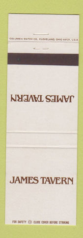 Matchbook Cover - James Tavern Cleveland OH Chicago IL Indianapolis IN