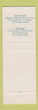Matchbook Cover - James Tavern Cleveland OH Chicago IL