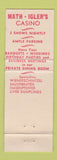 Matchbook Cover - Math Igler's Casino Chicago IL