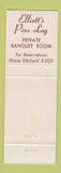 Matchbook Cover - Elliott's Pine Log Restaurant Skokie IL
